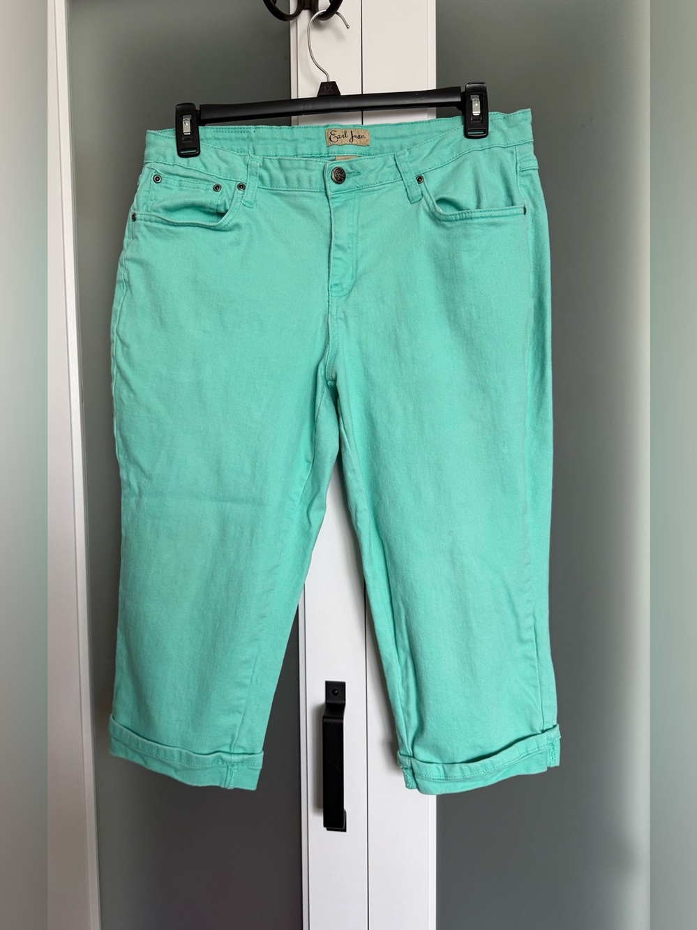 Earl Jeans Aqua Cropped Jean